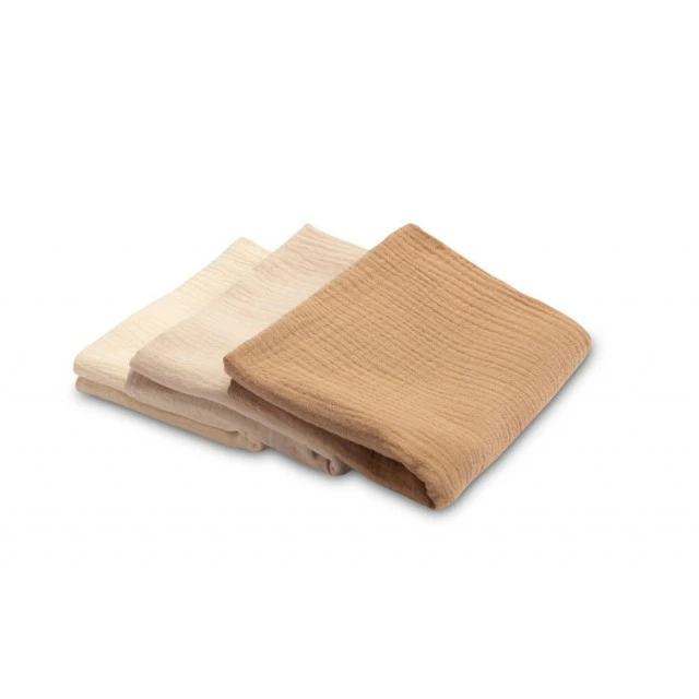 Muslin Diapers Uniform Brown 3 Pieces 60x80cm