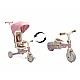 Tricycle and balancing wheel 2 in 1 Faro Pink Caretero Toyz