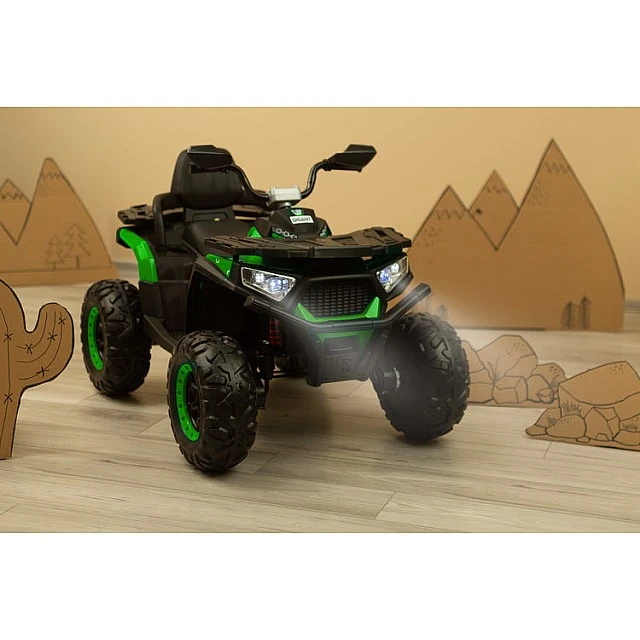 Battery-operated Quad Gigant Car Green Caretero Toyz
