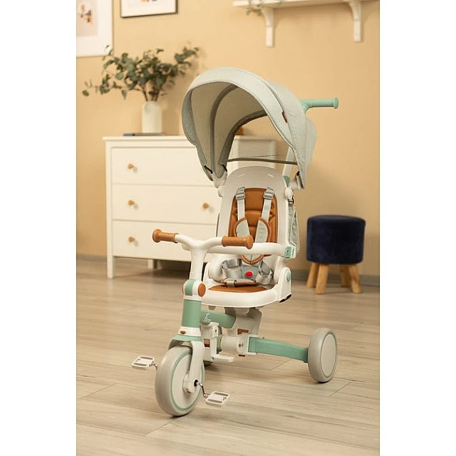Tricycle and balancing wheel 2in1 Faro Green Caretero Toyz