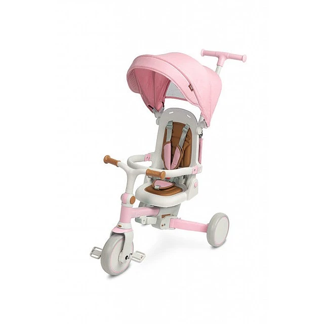 Tricycle and balancing wheel 2 in 1 Faro Pink Caretero Toyz