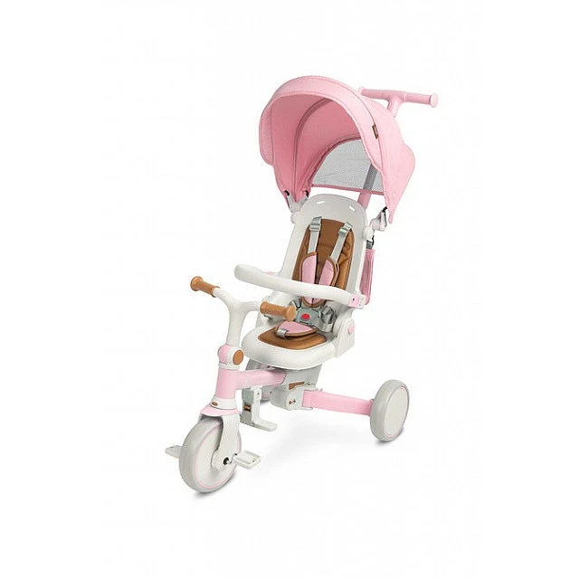 Tricycle and balancing wheel 2 in 1 Faro Pink Caretero Toyz