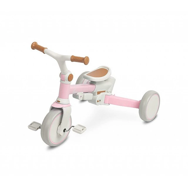 Tricycle and balancing wheel 2 in 1 Faro Pink Caretero Toyz