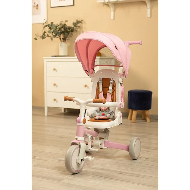 Tricycle and balancing wheel 2 in 1 Faro Pink Caretero Toyz
