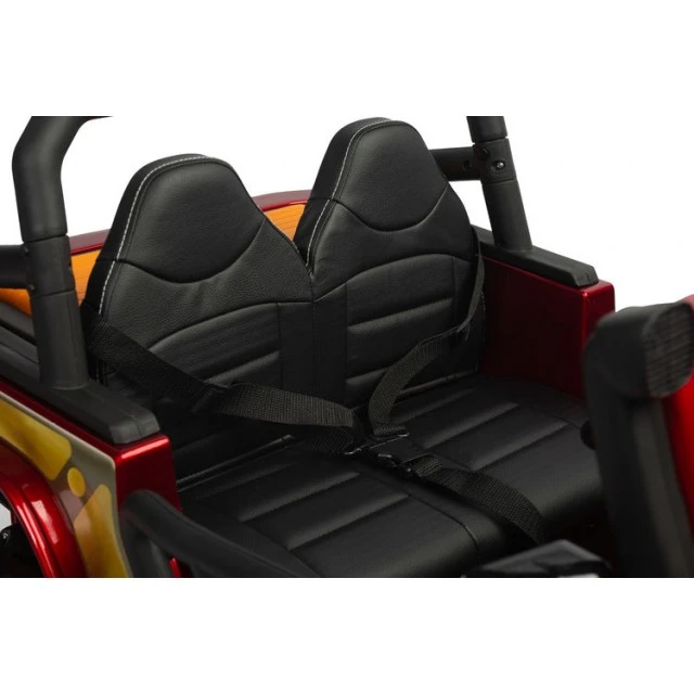 Battery-Powered Off-Road Car Ringo Wine Red Caretero Toyz