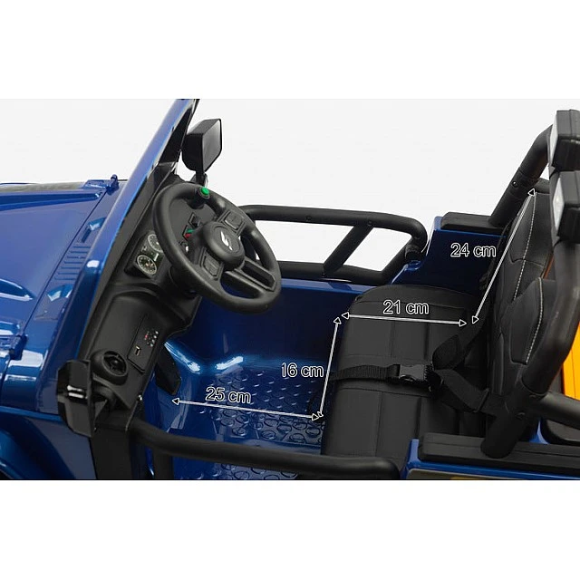 Battery-Powered Off-Road Car Ringo Wine Blue Caretero Toyz