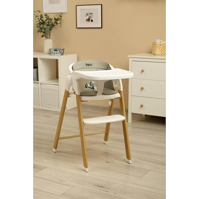 Столче За Хранене Triplo 3в1 Grey Caretero