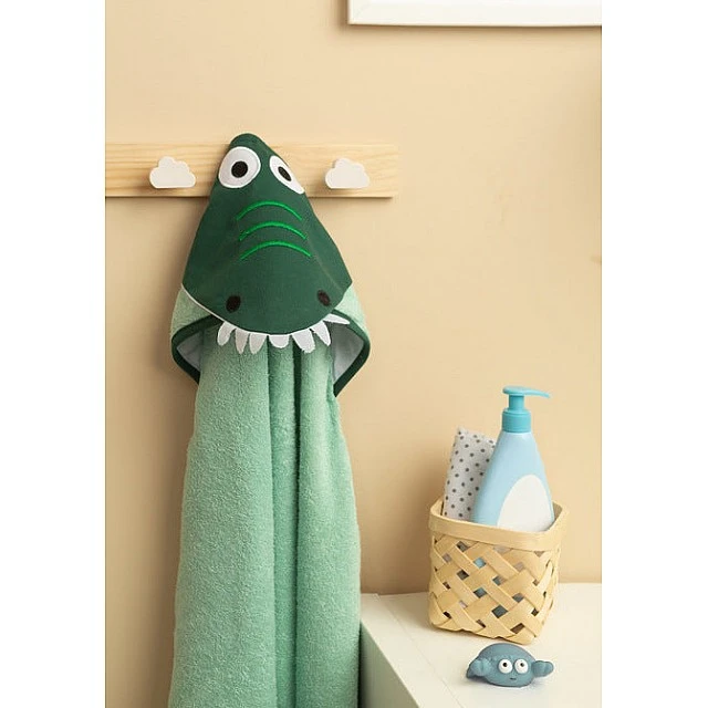 Water Friends Crocodile Bath Towel Green