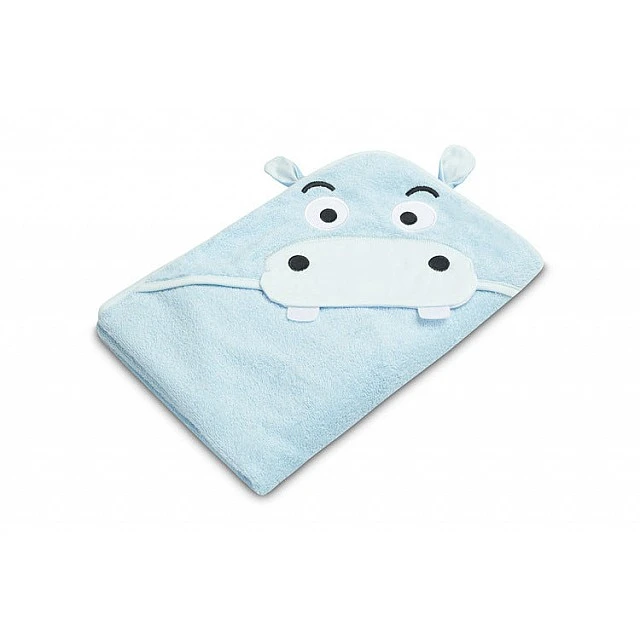 Bath towel Hippo Water Friends blue