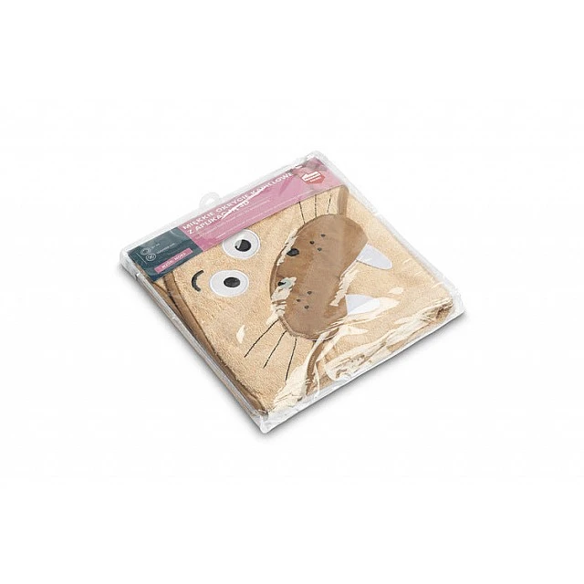 Baby Hooded Towel Walrus Beige Sensillo