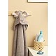 Bathfriends Hooded Baby Towel 100X100 Elephant Gray Sensillo