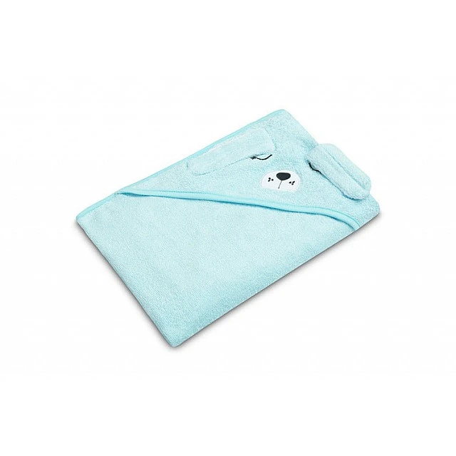 Bathfriends Hooded Baby Towel 100X100 Dog Blue Sensillo