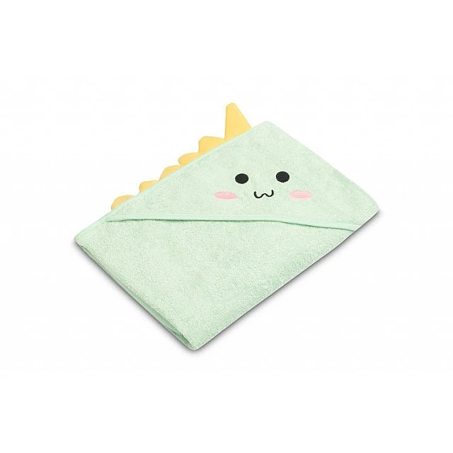Бебешка Хавлия С Качулка Bathfriends 100X100 Дино Мента Sensillo