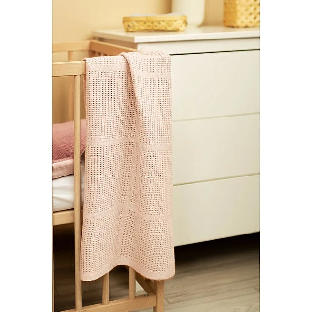 Blanket 100% Cotton Moli Light Pink Sensillo