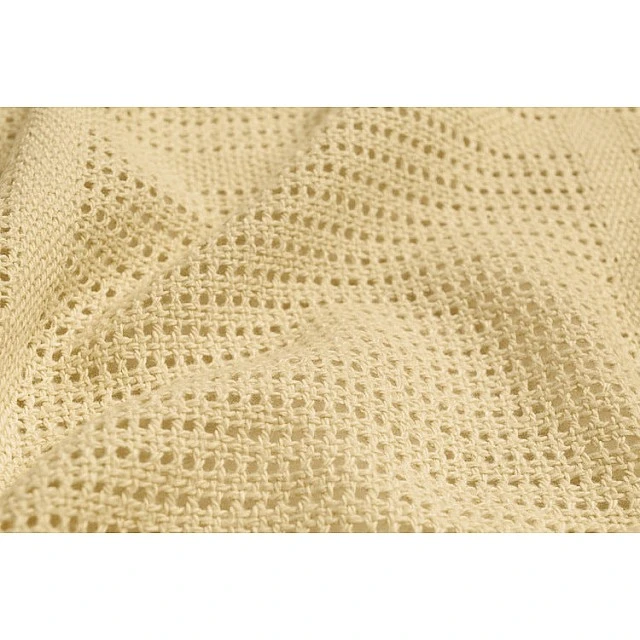 Blanket 100% Cotton Moli Beige Coffee Sensillo
