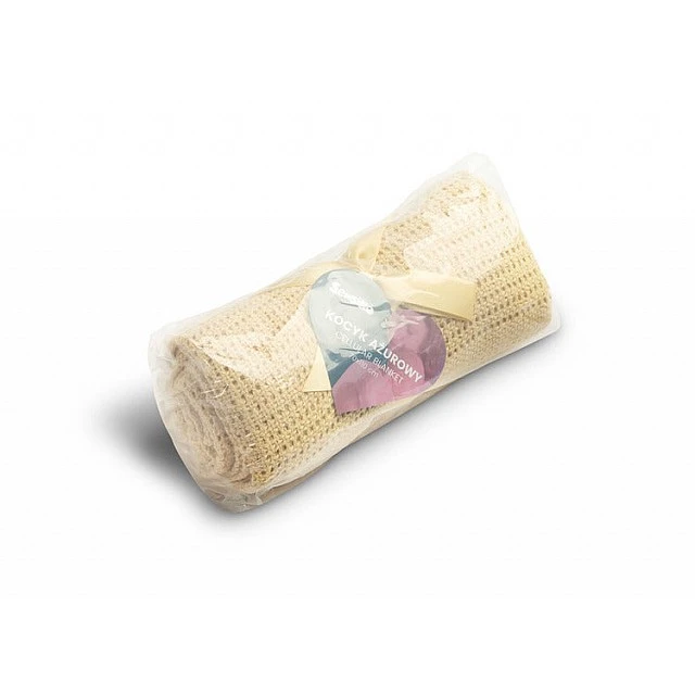 Blanket 100% Cotton Moli Beige Coffee Sensillo