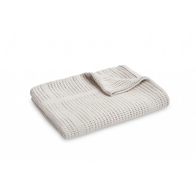 Blanket 100% Cotton Moli Light Gray Sensillo