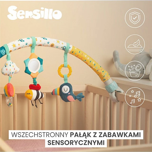 Sensillo Rainbow Carousel Toy For Stroller Or Bed