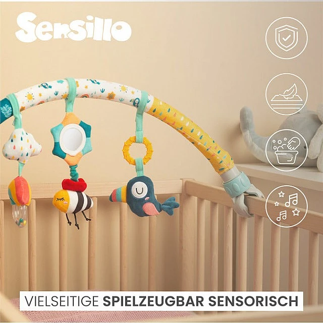 Sensillo Rainbow Carousel Toy For Stroller Or Bed