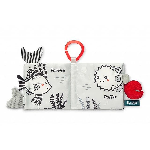Black and White Book Dolphin Sensillo