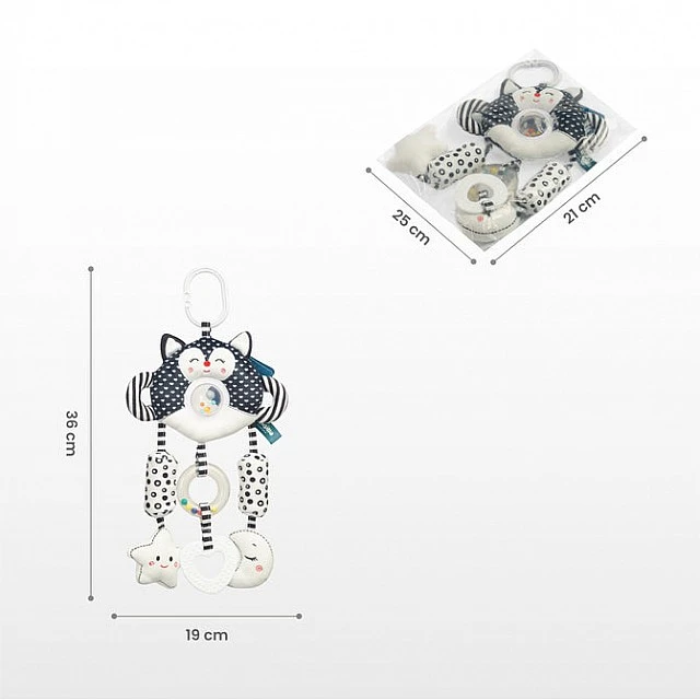 Black and White Travel Toy – Sensillo Kitten