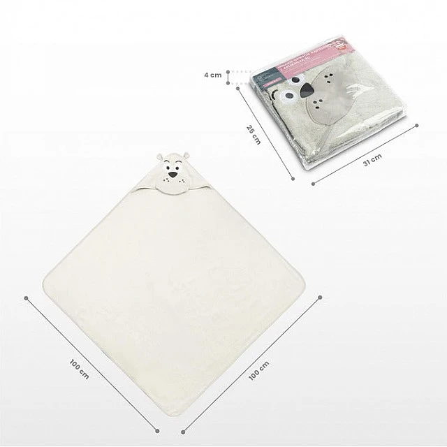 Bath towel Bear Water Friends grey