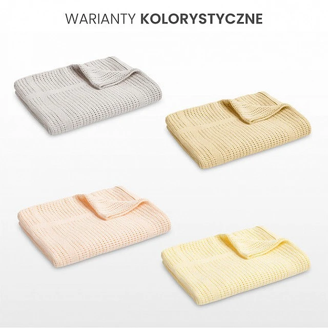 Blanket 100% Cotton Moli Light Pink Sensillo