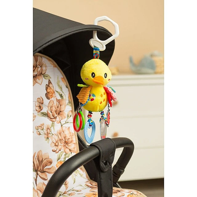 Colorful Travel Rattle – Duck Sensillo