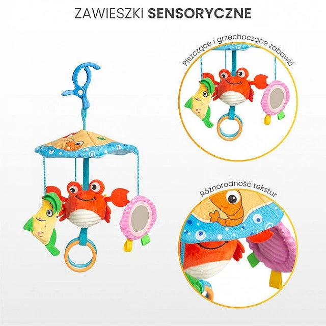 Colorful Carousel for Baby Stroller – Frog Sensillo