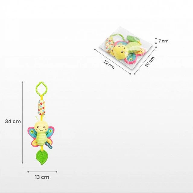 Colorful Stroller Pendant – Butterfly Sensillo