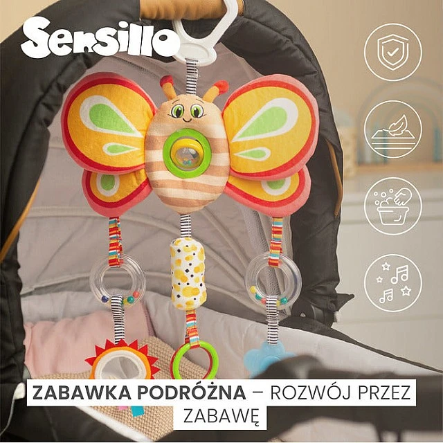 Цветна Играчка За Пътуване – Птичка Sensillo