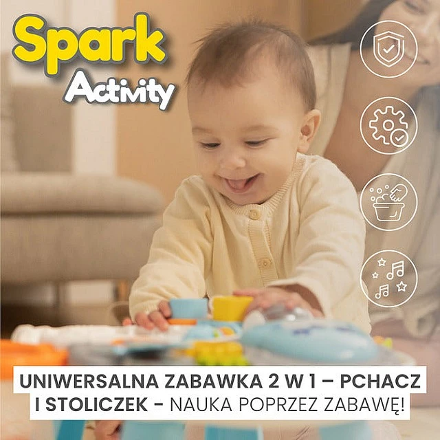 Проходилка 2в1 Spark Pink Caretero Toyz