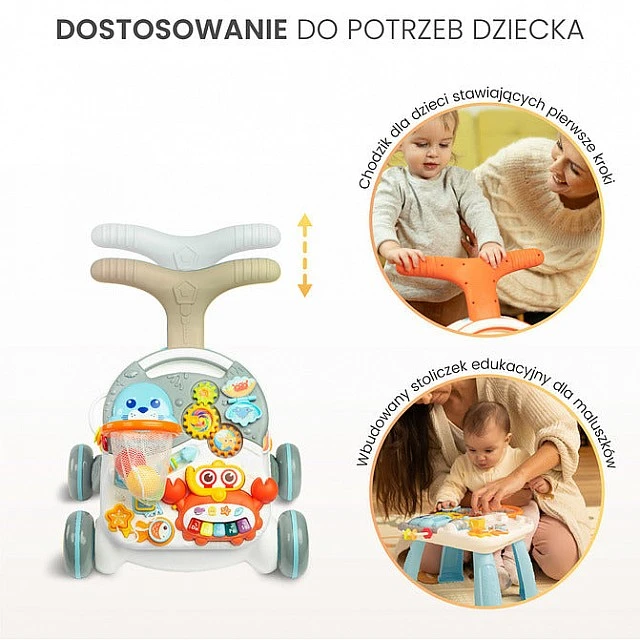 Проходилка 2в1 Spark Pink Caretero Toyz