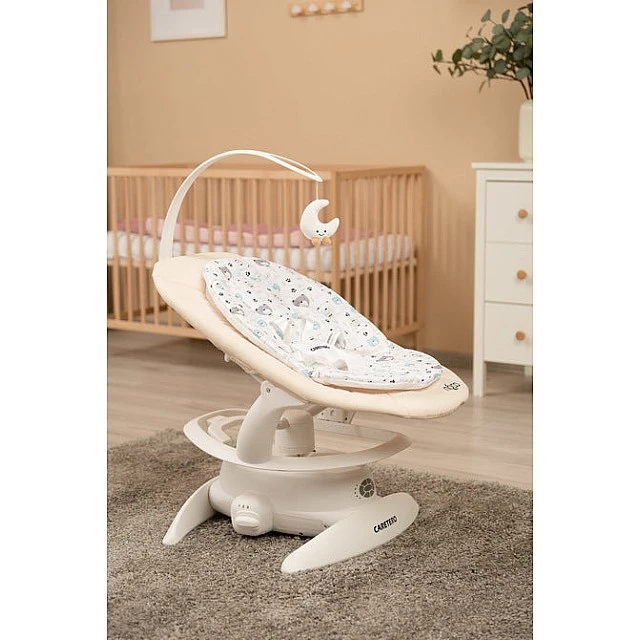 2in1 Chaise Lounge And Swing Rocker Noco Beige Caretero