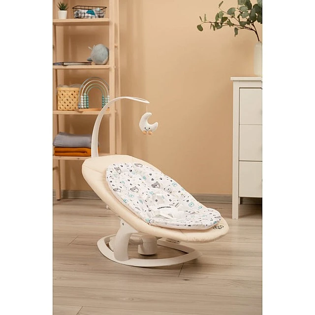 2in1 Chaise Lounge And Swing Rocker Noco Beige Caretero