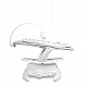 2IN1 Chaise Lounge And Rocker Swing Noco Gray Caretero