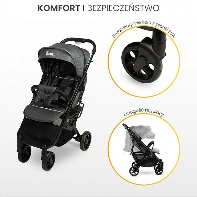 Количка Trail Black