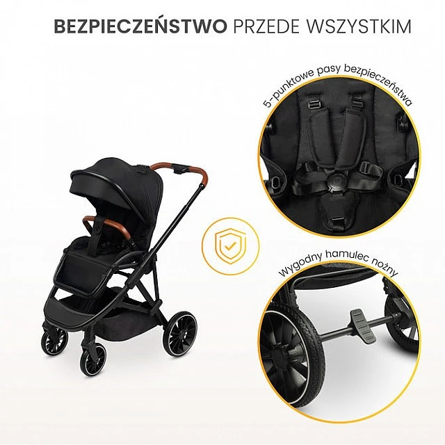 Количка Ratio Черна Caretero