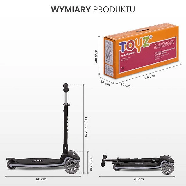 Scooter Carbon Black Caretero Toyz