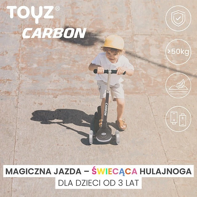 Тротинетка Carbon Светлосиня Caretero Toyz