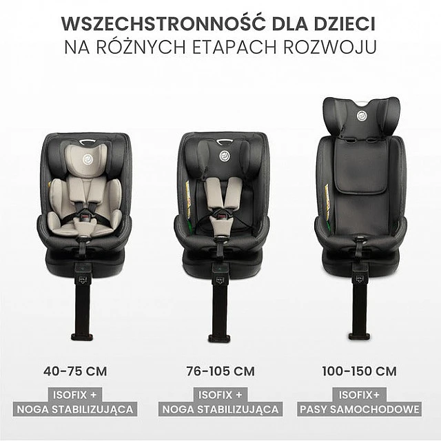 Car seat Fortis I-Size Gray 15-36kg Caretero