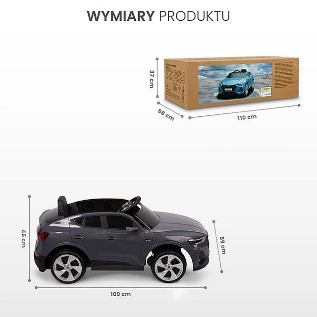 Battery Car Audi Etron Sportback Red Caretero Toyz