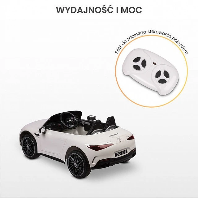 Children's Electric Car Mercedes Sl63 White Caretero Toyz