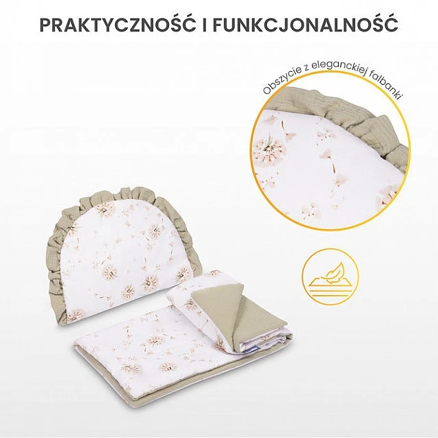 Муслинов Комплект За Детска Количка Глухарче, Бежово Sensillo