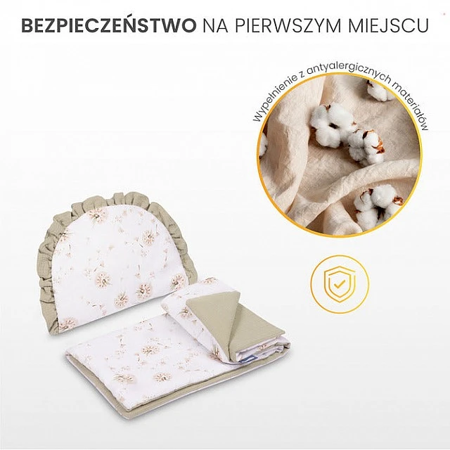 Муслинов Комплект За Детска Количка Клонка, Зелено Sensillo