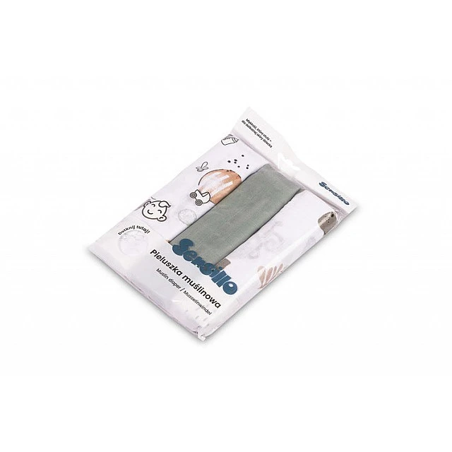 Muslin Diapers 3 Pieces 60X80 Eg-0002 Sensillo