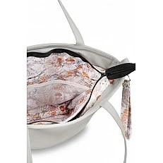 Faux Leather Bag Gray Autumn Forest Sensillo