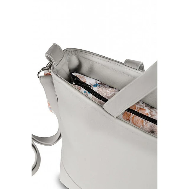 Faux Leather Bag Gray Autumn Forest Sensillo