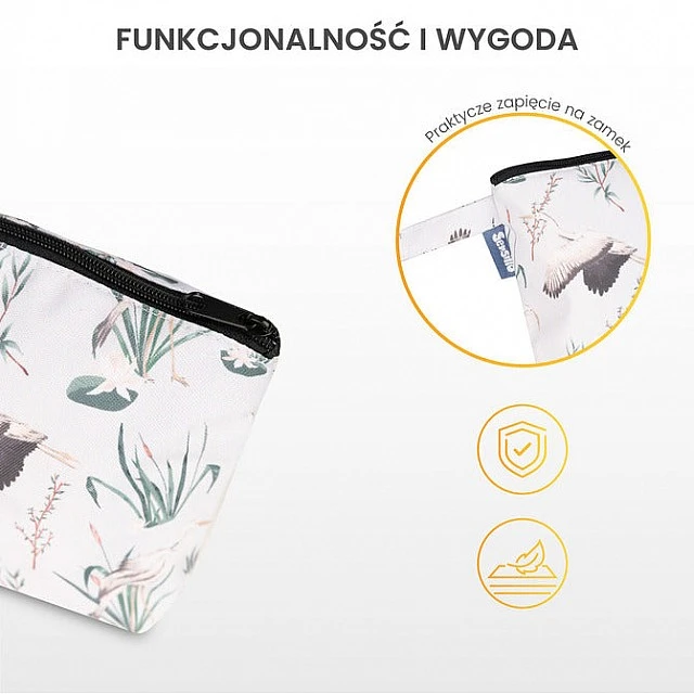 Toiletry Bag Gray Autumn Forest Sensillo