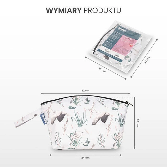 Toiletry Bag Gray Autumn Forest Sensillo